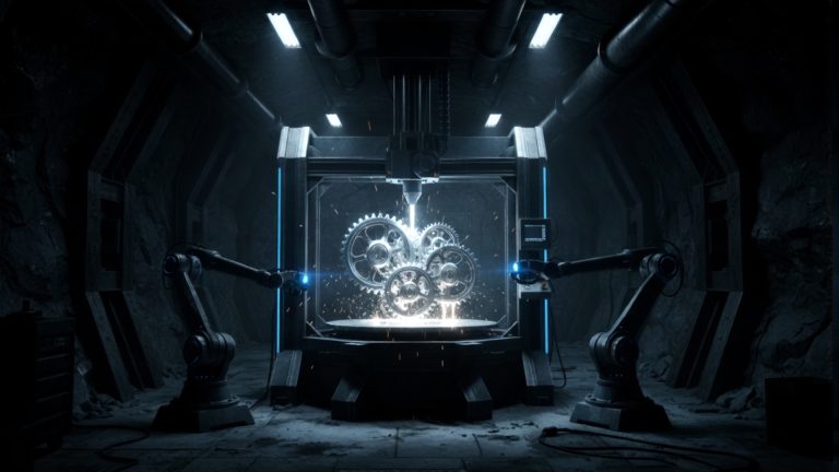 metallic 3D printing, machine part printing using metal